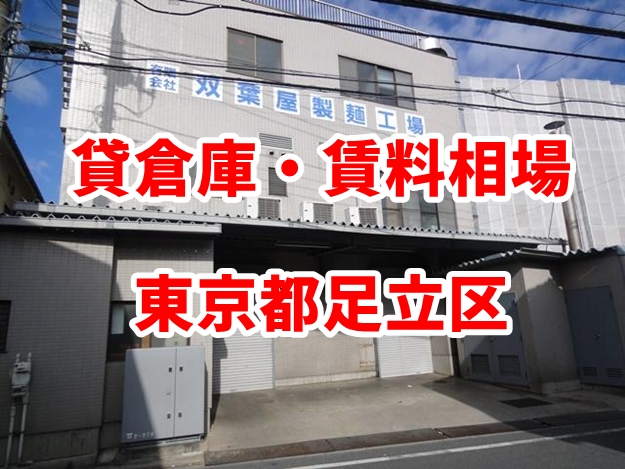 足立区の賃貸倉庫・工場　賃料相場