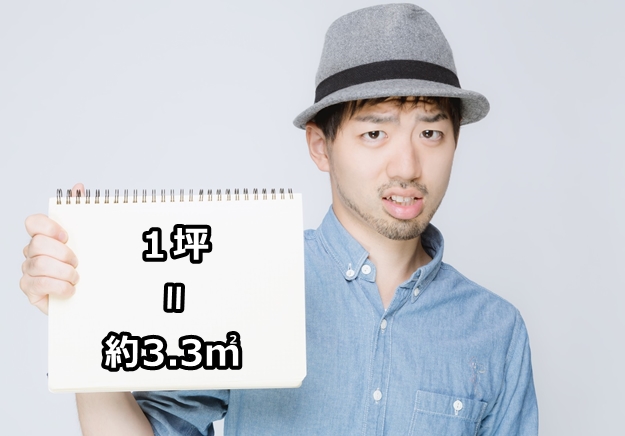 不動産業者は倉庫や工場の面積を「坪（つぼ）」で言います