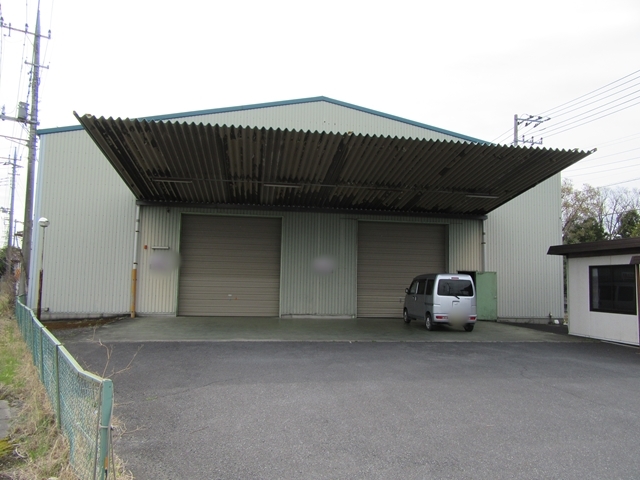 【平屋建て倉庫】加須市下樋遣川　平屋建て倉庫・事務所　３２０坪