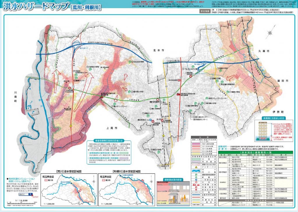 埼玉県桶川市の倉庫・工場をハザードマップから考える