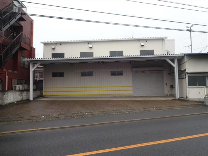 都内の倉庫・事務所　駐車場の３点セット　葛飾区西水元６丁目　162坪